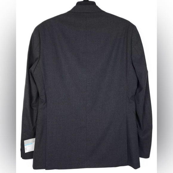 Alfani Men's Slim-Fit Stretch Solid Suit Jacket Charcoal Grey 40R Blazer New Tag - Picture 8 of 13